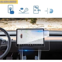 Tesla modelo 3 Y 2018, 2019, 2020, 2021 para pantalla de navegación GPS de material de acero de película protectora LCD película de la pantalla etiqueta engomada