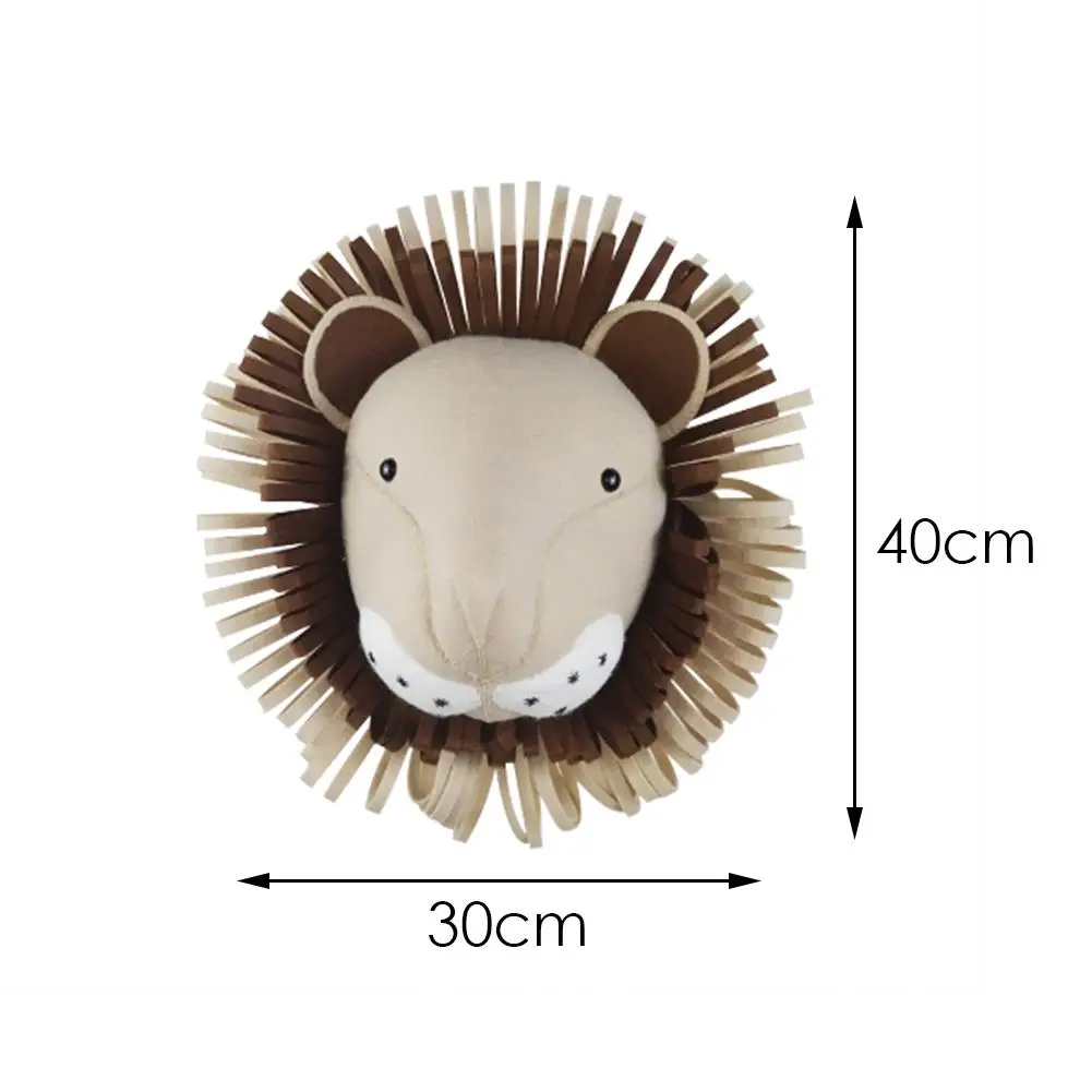 Животные Жираф лошадь овечья голова настенное крепление Мягкие плюшевые игрушки Войлок художественные настенные куклы реквизит для фотосессии детский Декор в спальню плюшевая игрушка