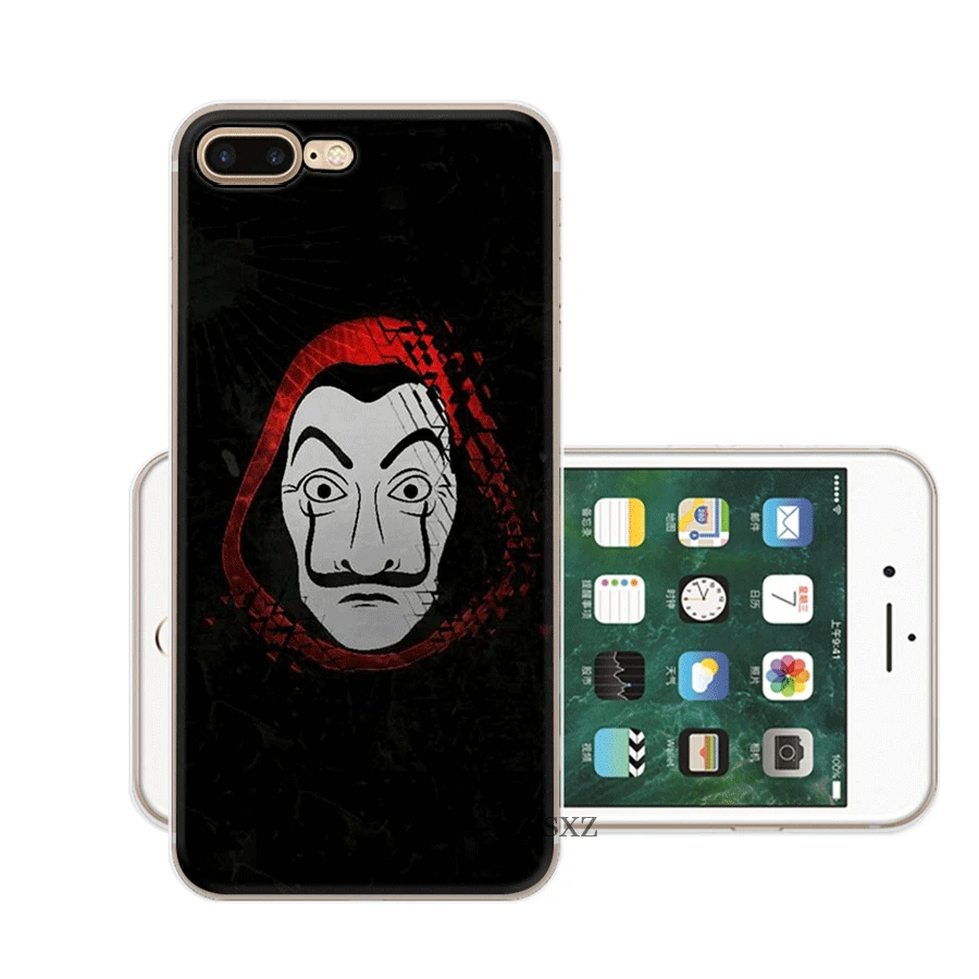Мобильный чехол для iPhone X XS Max XR 6 6S 7 8 Plus 5 5S SE мягкий чехол для ТВ серии деньги Heist House Of paper Shell - Цвет: 2