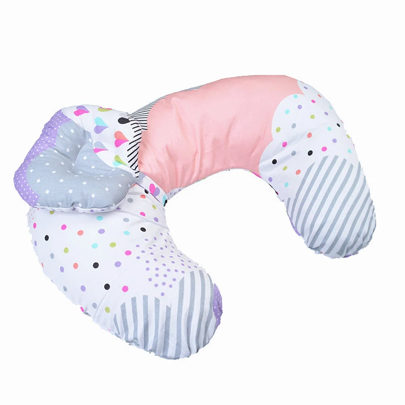 Подушка для новорожденного позиционер для головы Спящая Грудное вскармливание детская подушка для мумии Печать Хлопок YCZ001