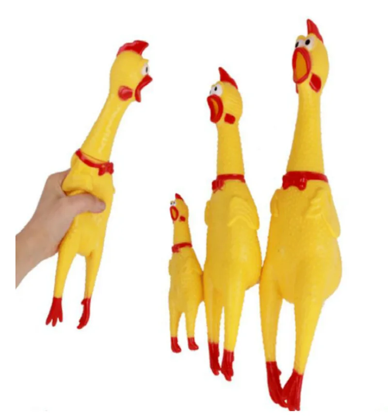 1PCS New Novelty Pet Dog Toy Screaming Chicken Toy Squeeze Screaming