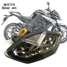 Для KAWASAKI Z1000 Z1000SX 2010 2011 2012 2013 мотоцикл Встроенный светодиодный задний фонарь дымовые линзы мигающий сигнал поворота