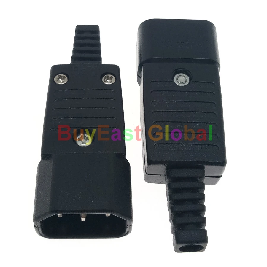 Упаковка 5) IEC320 C14 штекер, C15 гнездо Rewireable PDU PSU разъем AC100~ 250 В 10A