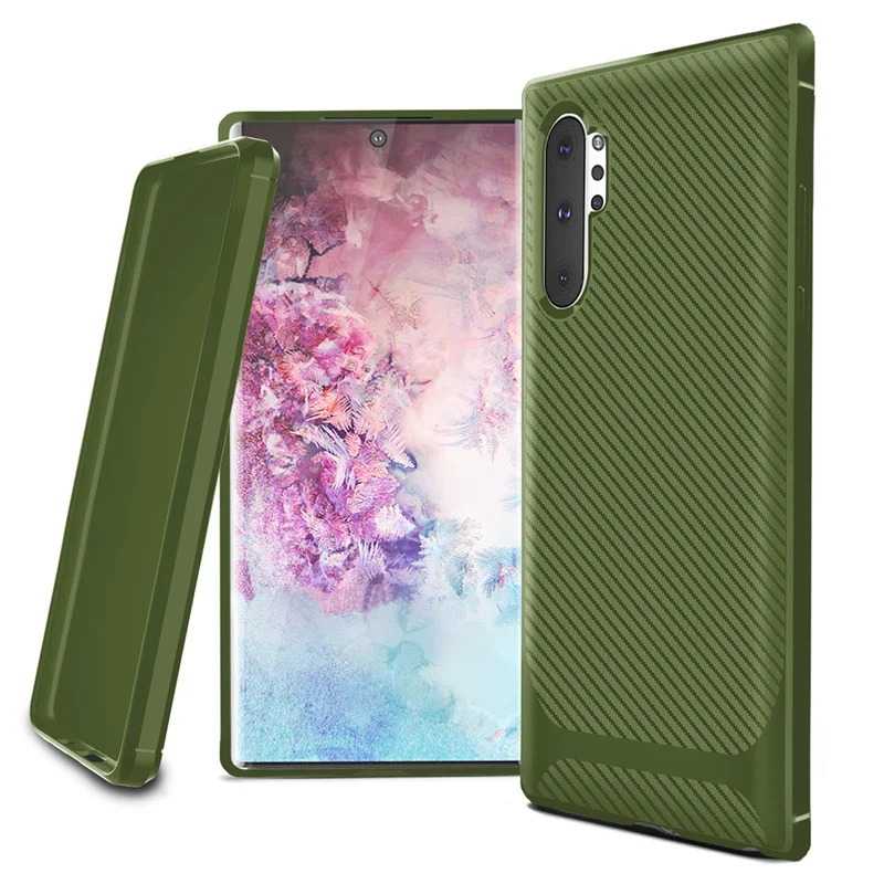 Чехол для samsung Galaxy Note 10 Pro Plus, чехол, роскошный бампер из углеродного волокна, силиконовый чехол для телефона, для samsung Note 10 Plus Pro