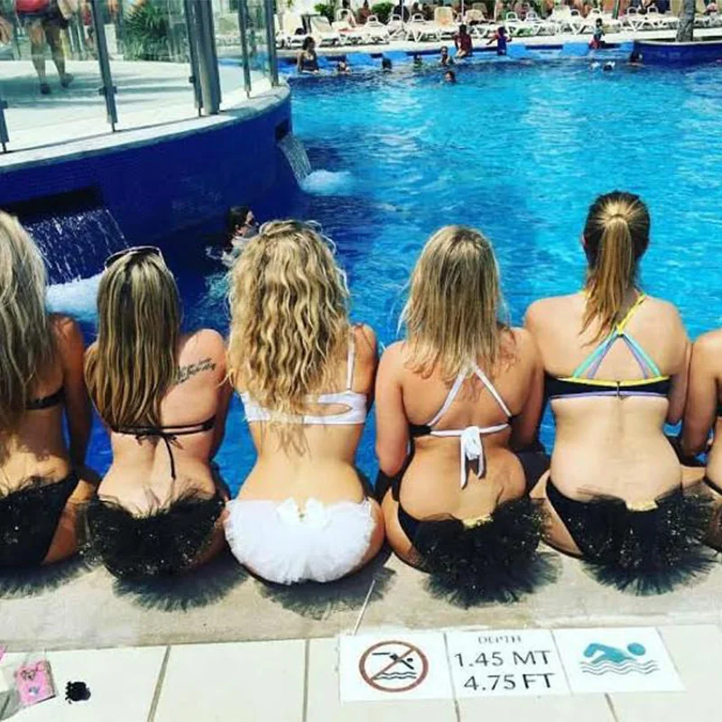 Summer pool beach Bikini Tutu birthday Bachelorette hen Party wedding baby bridal shower bride to be Bridesmaid decoration gift | Дом и сад