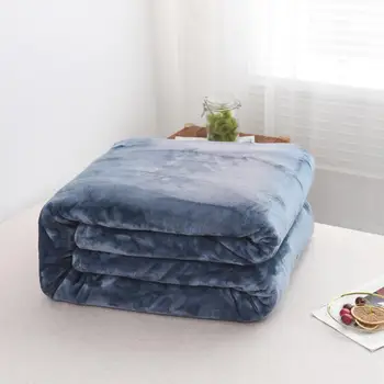 

500Gsm Winter Thick Flannel Blankets For Beds Soft Warm Fluffy Mink Throw Bedspread Large Heavy Coral Fleece Blankets