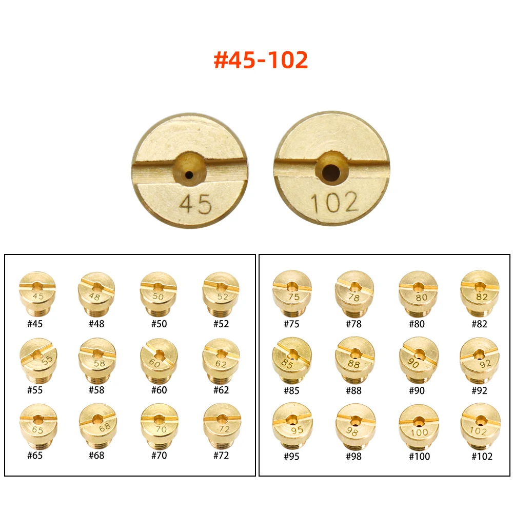 ZSDTRP Carburetor Idle Main jet For PHBG Carburetor Jets For Dellorto PHBG Carb Main Injector Dellort 1486 Idle Pilot Main Jet