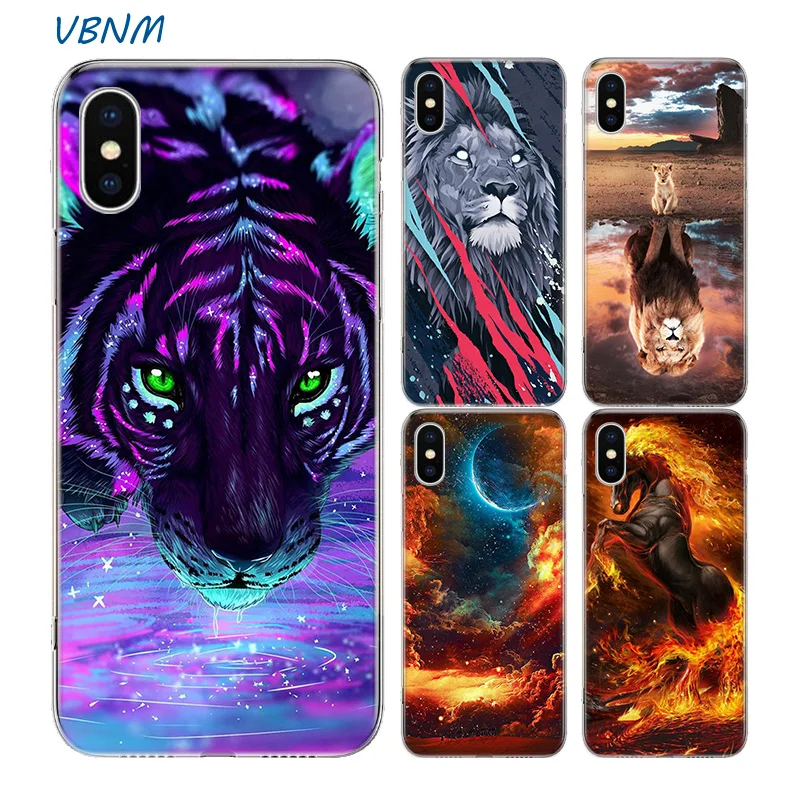 Тигр Лев Сова классный чехол для Apple iPhone 12 11 Pro XS Max XR X 7 8 6 6S Plus SE 2020 5 5S мини