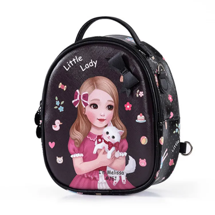 B Новая школьная сумка из искусственной кожи для детей 3-6 лет, детский рюкзак с милым принтом, модный рюкзак, рюкзак подарочный - Цвет: B