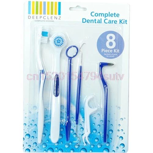 Baby Tooth Brush Dental Care Tooth Brush Kit Floss Stain Tongue Picks Teeth Denticlean#h055