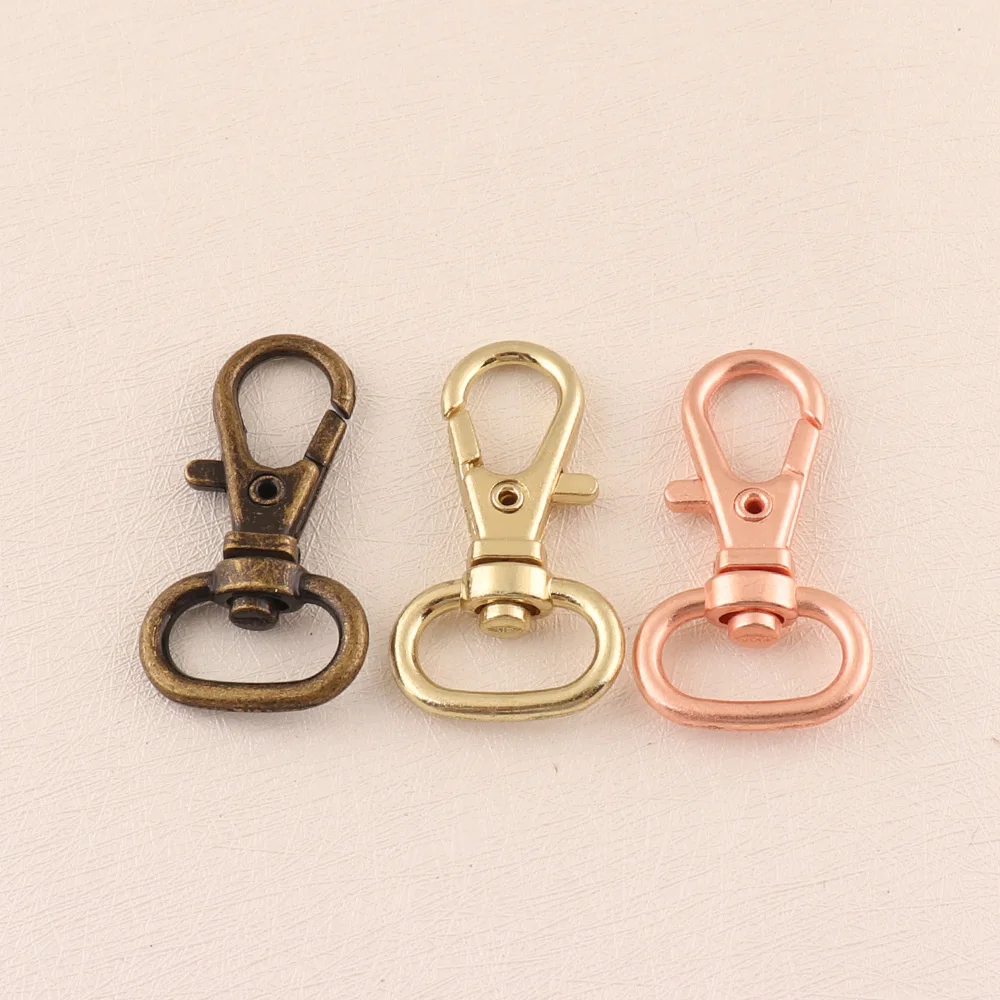 

10 pcs Swivel hook Gold/bronze/rose gold Trigger Lobster Clasps Clip Snap Hook Matel Key Chain Ring DIY Craft Backpack Parts