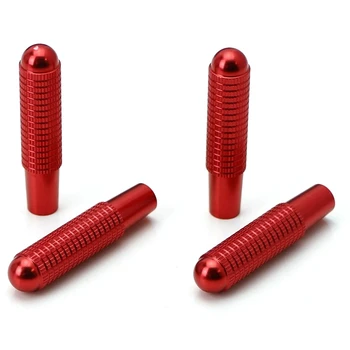 

4Pcs Red Aluminum Bolt-On Replace Door Lock Knobs for Mercedes CLA GLA Class (W117 C117 X156)