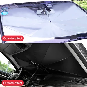 Image 4 - Araba güneş gölge koruyucu şemsiye otomatik ön cam güneşlik kapakları İç cam kapak koruma ön cam aksesuarları
