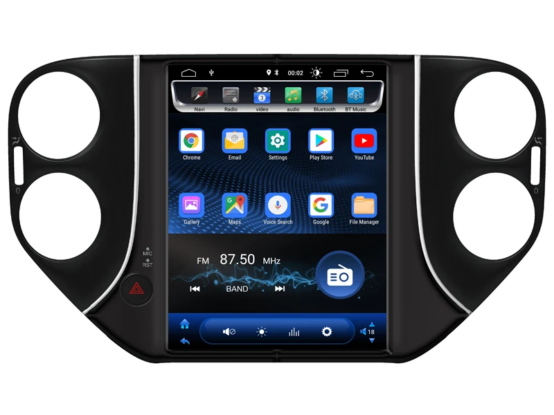 AVGOTOP Android 9,0 Тесла вертикальный экран автомобиля радио gps Мультимедиа для VOLKSWAGEN 2007-2011 Tiguan автомобиля видео плеер