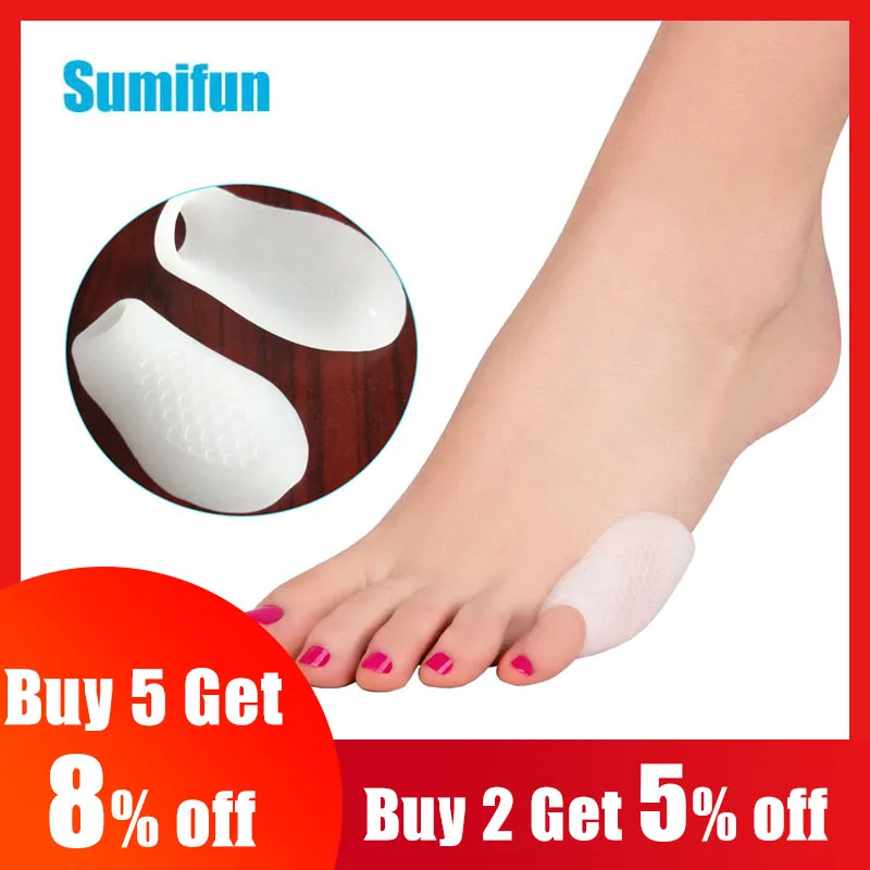 

2pcs Silicone Gel Bunion Protector Toe Straightener Separator Thumb Valgus Little Toe Corrector Orthopedic Pain Relief Z24901