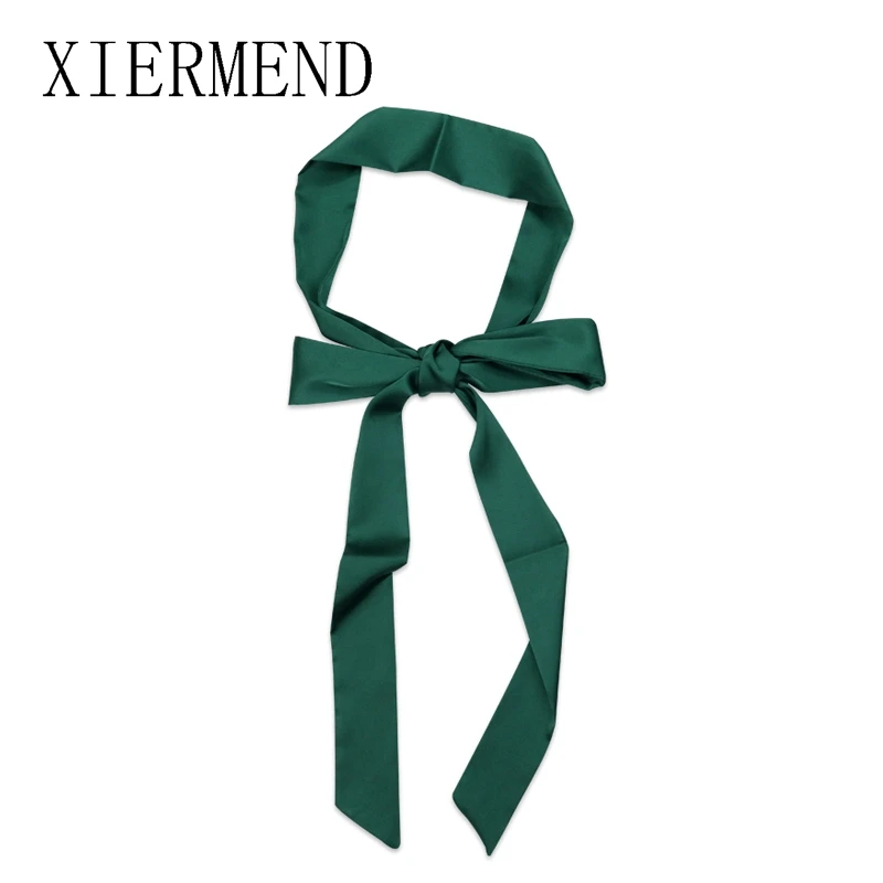 Kleines Temperament, kontrahierte lange, reine Farbschals, Damen-Frühlings- und Herbstmode, Taschenband, Gürtel, dünner Schal – Detail 16