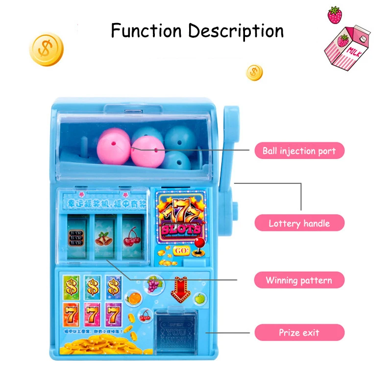 Мини Портативная Игрушка с надписью Lucky имитационная лотерейная машина детская игрушка качалка игрушечная техника настольная машина настольные игры головоломка