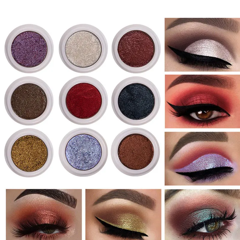 

12 Colors Pearlescent Glitter Eyeshadow Mashed Potato Matte Smoky Waterproof Eye Shadow Palette Diamond Shimmer Pigment Makeup