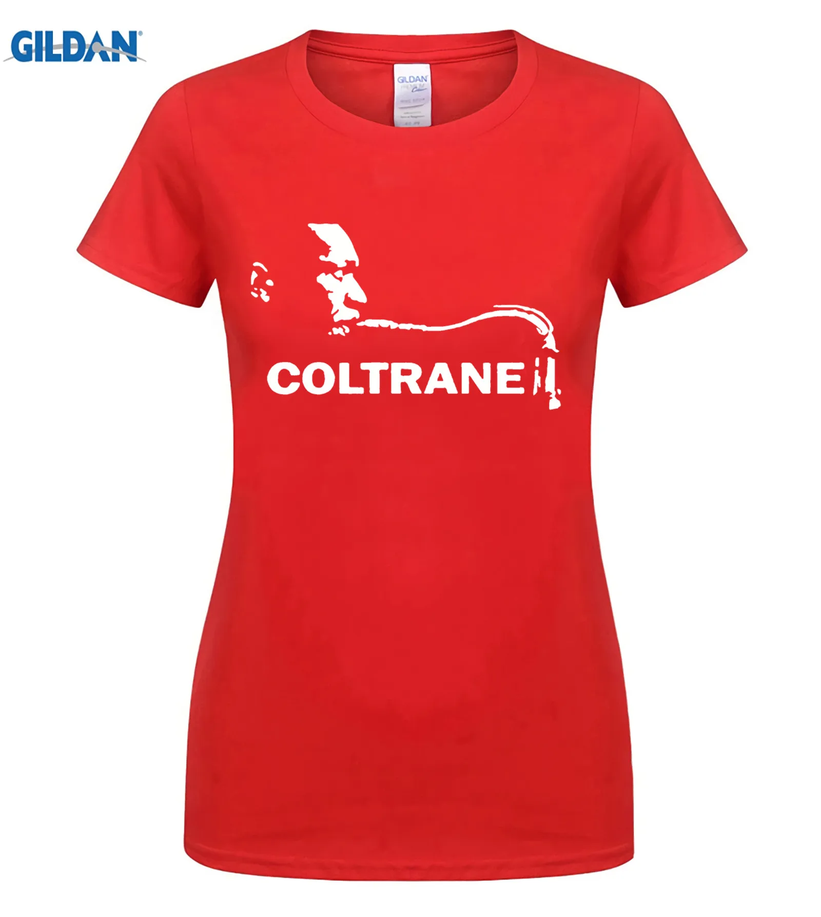 New-John-Coltrane-Trane-Music-Legend-Men-s-Black-T-Shirt-Size-S-3XL-100-Cotton - Цвет: women red