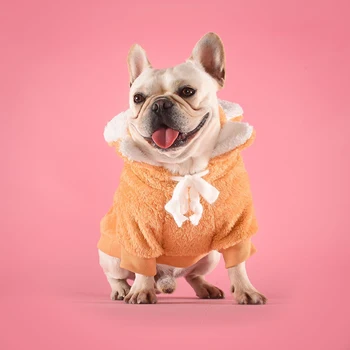 

Warm Pet Dog Clothing Sun Flower Sweater Small Dog Cat Clothes Fleece Sweater Autumn Winter Hooded Puppy Hoodie French Bulldog