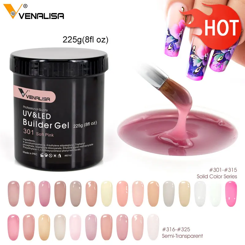 Гель для наращивания ногтей, 8 унций, 225 г, 25 цветов, УФ лаки, камуфляжный Гель лак для ногтей|Гель для ногтей|   | АлиЭкспресс