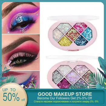

CmaaDu Sparkle Glitter EyeShadows Palette Makeup Diamond Eye Shadow Sequins Face and body Pigment Cosmetic Eyeshadow make up kit