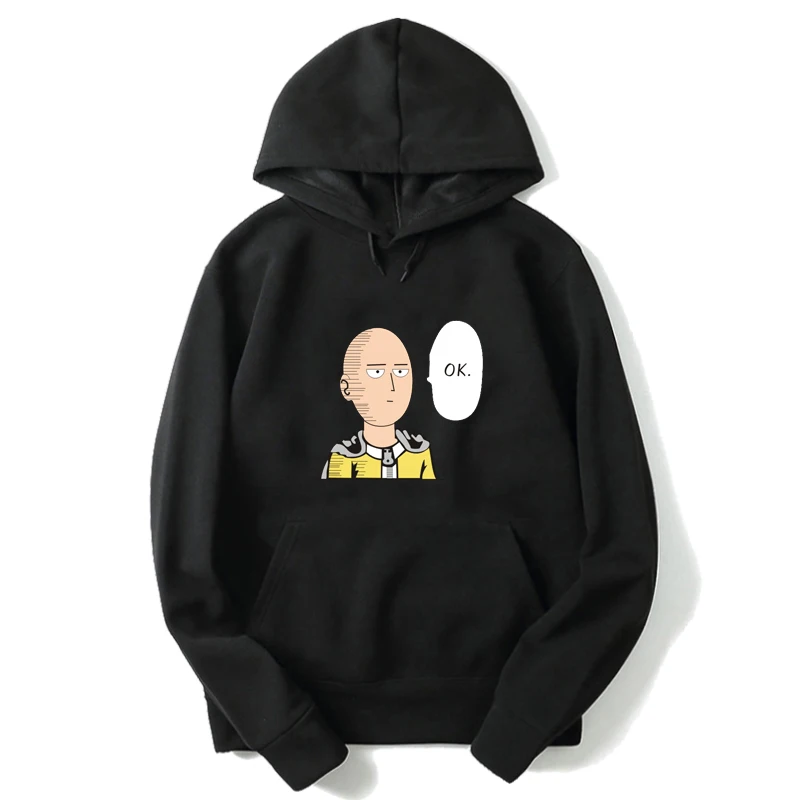 12 One Punch мужские толстовки Harajuku, толстовки для мужчин Wo, Мужская одежда для подростков, полосатая толстовка с капюшоном, Розовый пуловер, худи с длинными рукавами - Цвет: 12