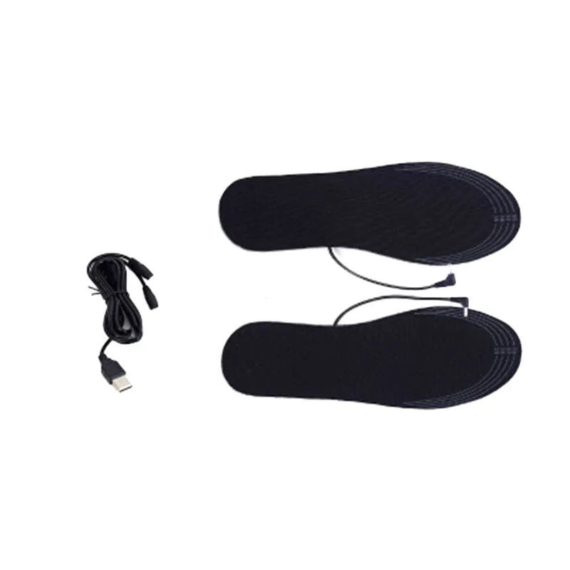 Black Heated Woman Insoles Electric Keep Feet Boots Warm Socks Charging Warming Heating Rechargeable