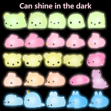 

25pcs Luminous Fidget Toy Stress and Anxiety Relief Soft Squeeze Toys with Recovery and Resilience Decompression Toy for Kids