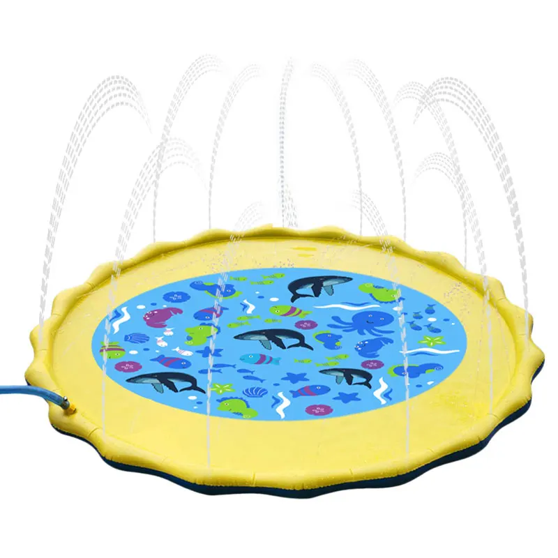Water Mat Children's Play Mat Baby Water Mat Water Play Mat Baby Play Mat Games Beach Inflatable Spray Water Cushion Toys