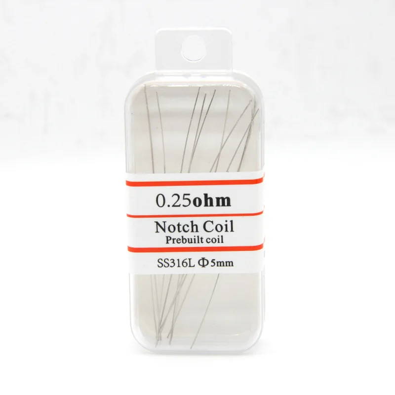 Белый 10 шт./лот SS316L нагревательный провод готовые катушки 0.25ohm ядро для электронных сигарет RDA RBA атомайзер RTA - Цвет: Белый