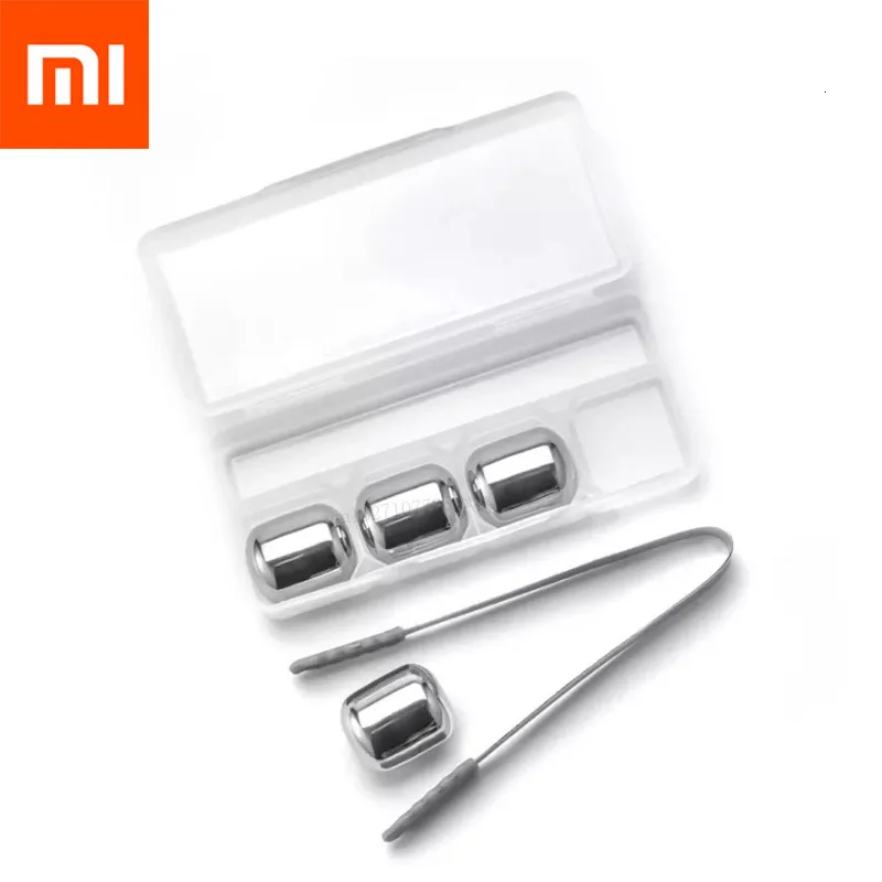 Xiaomi Mijia Circle Joy Frozen Ice Cube recyclable 304 Stainless Steel Washable Long-term Use For Wine Juice and Various drinks |