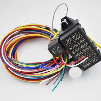 

Brand New 12 Circuit Universal Wiring Harness For Muscle Car Hot Rod Street Rod XL Wires For SI-AT 52001 Durable Wires Auto Kits