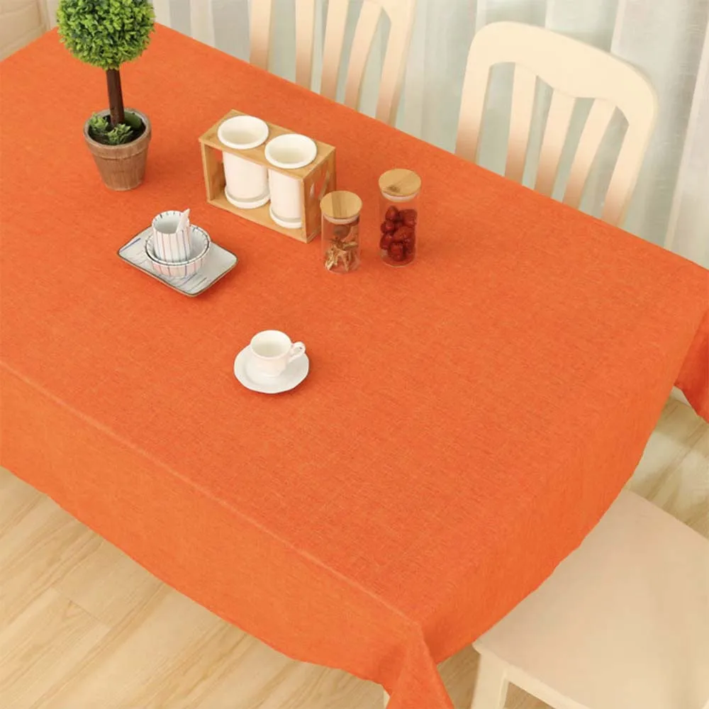 Mantel de algodón de color sólido простой Мантел de lino estilo europeo прямоугольный cuadrado para Decoracion de cocina de boda