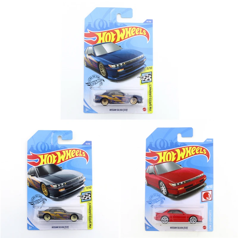 2020-111 горячие колеса NISSAN SILVIA S13 Мини Сплав купе 1/64 металл литья под давлением