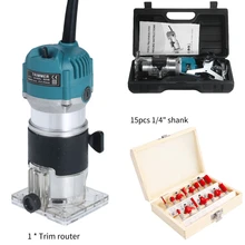 Ferramenta de roteador de madeira 800w, roteador elétrico, aparador de madeira laminado, roteador de palma compacto, com fio para ferramenta de marcenaria