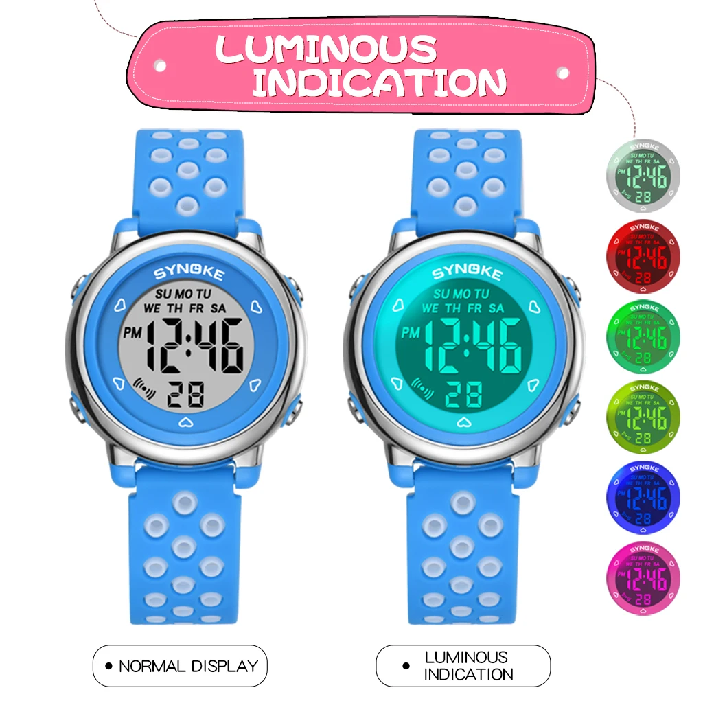 Luminoso relógio Relógio Estudante de Moda Pulseira