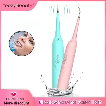 

Electric Sonic Dental Scaler Tooth Calculus Remover Tooth Stains Tartar Tool Dentist Whiten Teeth Health Hygiene Backlight