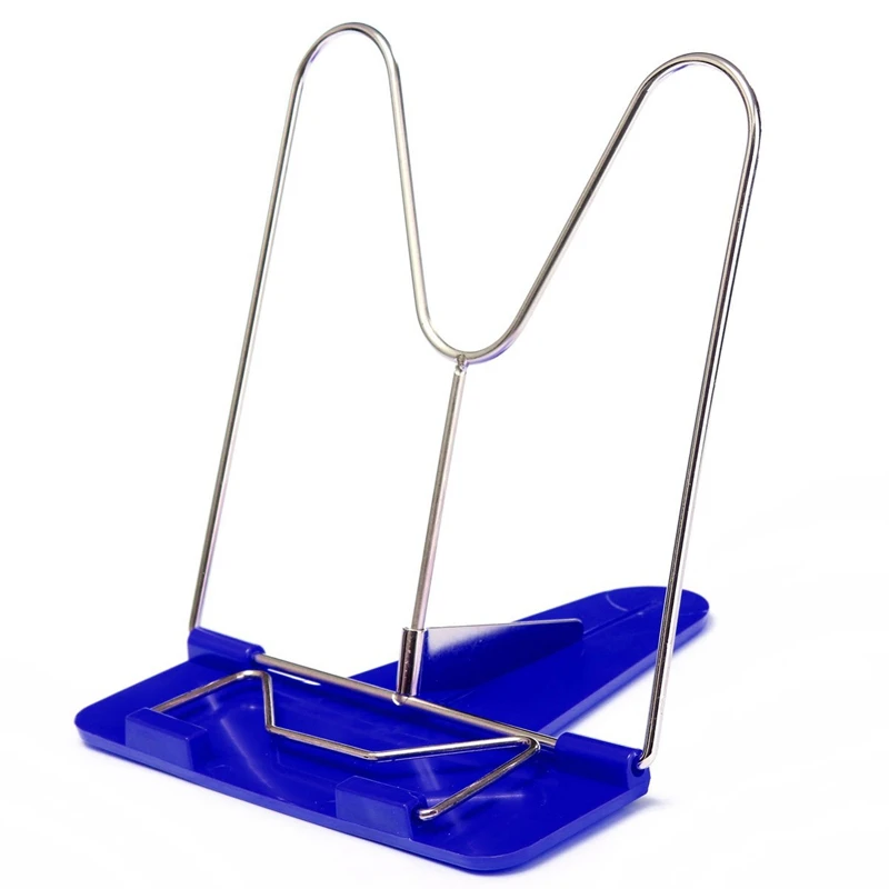 

Adjustable Angle Portable Reading Book Stand Text Book Document Display Holder Blue