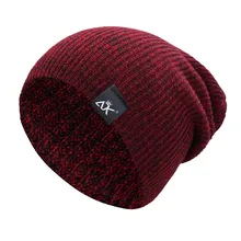 Knit Hat Men Acrylic hip hop Fibres Knitting Wool Beanies Keep Warm Winter Comfortable Fur Ball Hat Outdoor Accessories 10.31