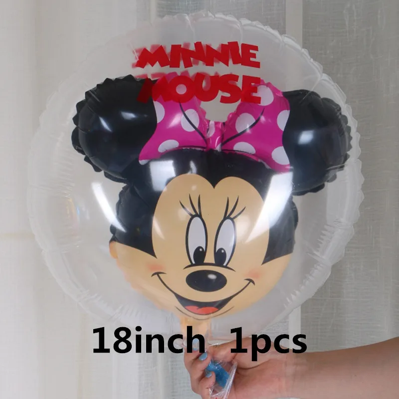 Фольгированный шар с Микки и Минни Маус, 112 см, гигантские вечерние шары с Минни Маус, детский праздничный домашний декор, игрушки для мальчиков и девочек - Цвет: 1pcs