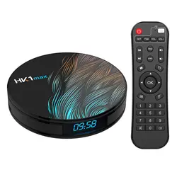 HK1max Android 9,0 Smart tv Box RK3328 четырехъядерный 64 бит 4 ГБ/64 Гб ТВ-бокс 4K медиаплеер H.265 WiFi Bluetooth 4,0 DLNA приставка