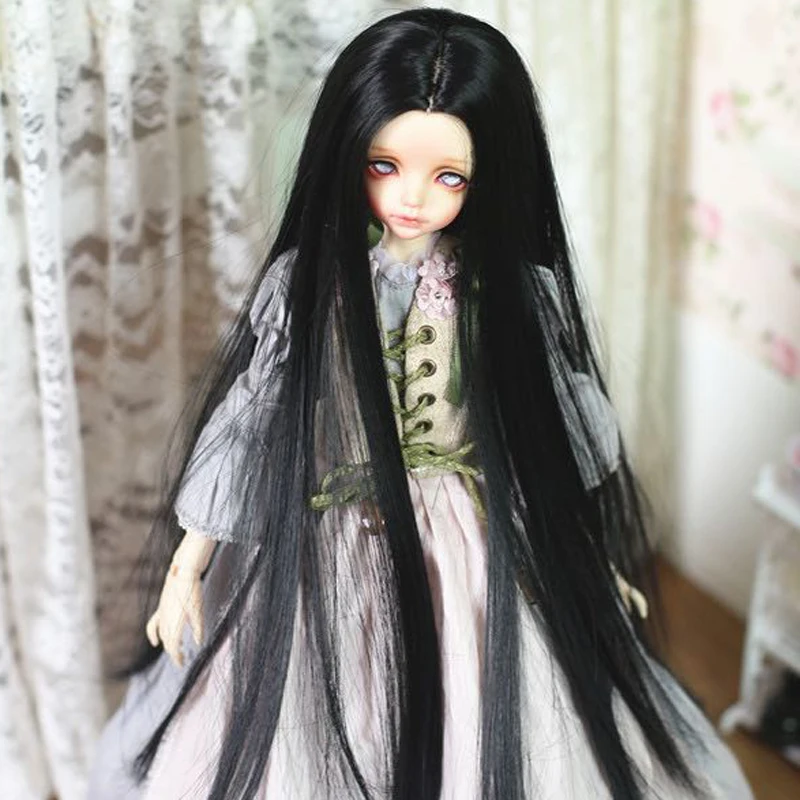 1/3 1/4 1/6 Bjd SD кукла парик высокая температура провод длинные прямые для BJD супер