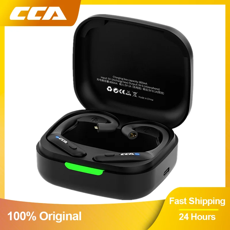 

CCA BTX Bluetooth Compatible 5.2 True Wireless Earphones Ear Sports Earbuds Headset 2 Modes Gamer Headphones Accessories TWS