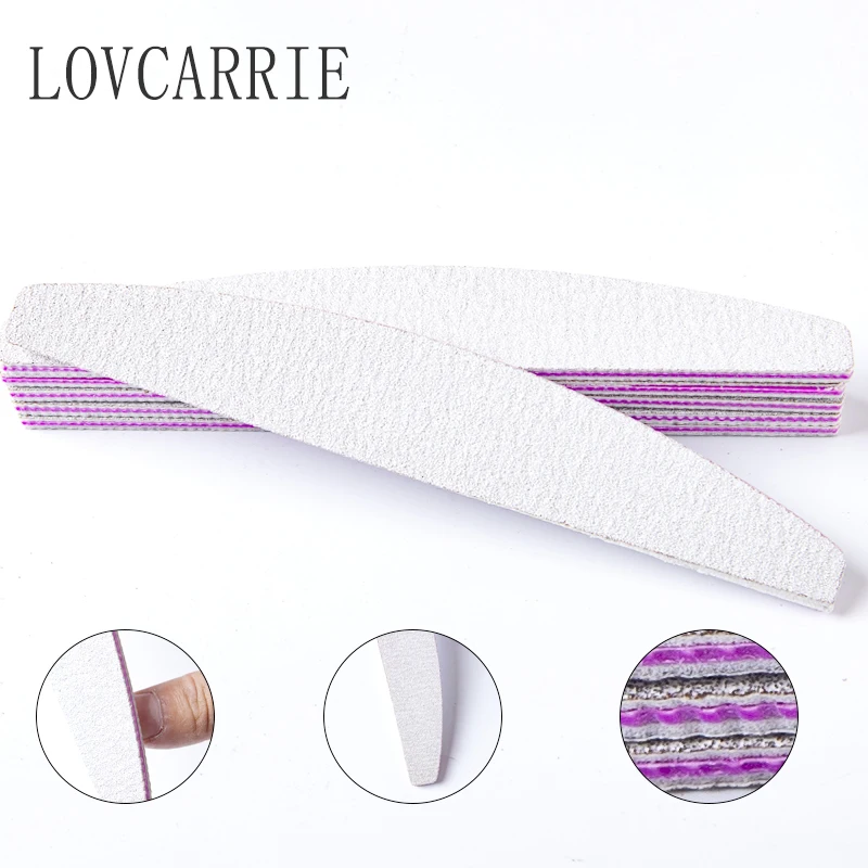 

Nail File 10 PCS Professional Double Sided 100/180 Grit Nail Files Emery Board Manicure Pedicure Tools and Nail Buffering Files