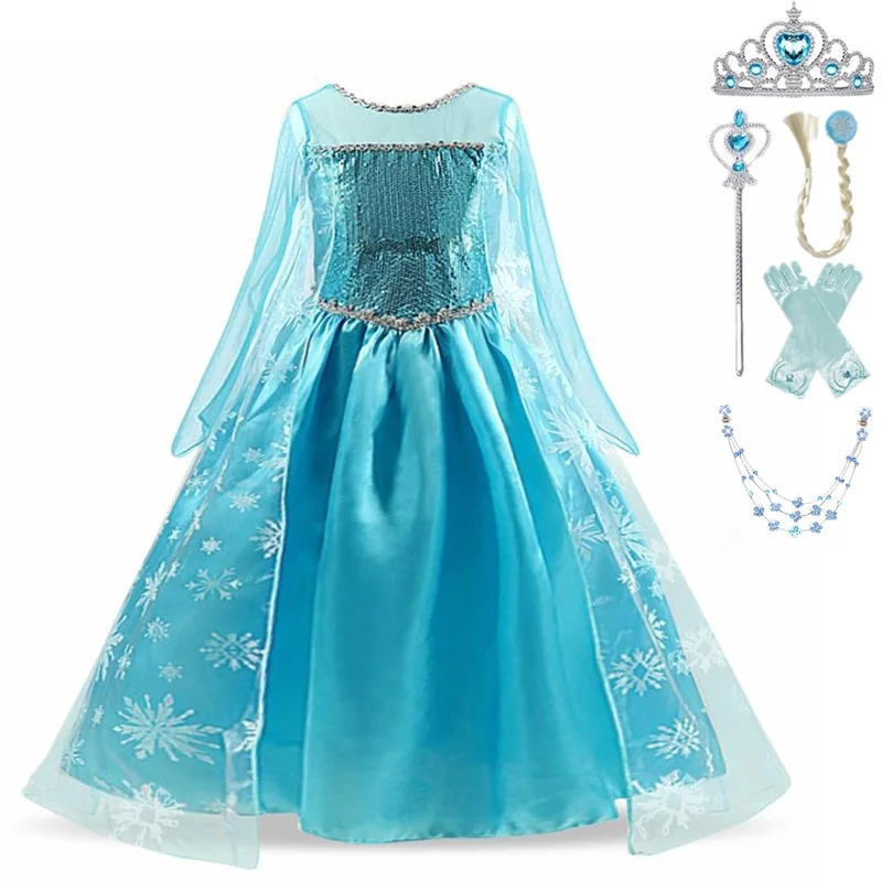 Girls Halloween Dresses Kids Carnival Cosplay Party Princess Costume Children Dress Up 4 5 6 7 8 9 10 Years Disguise Clothing