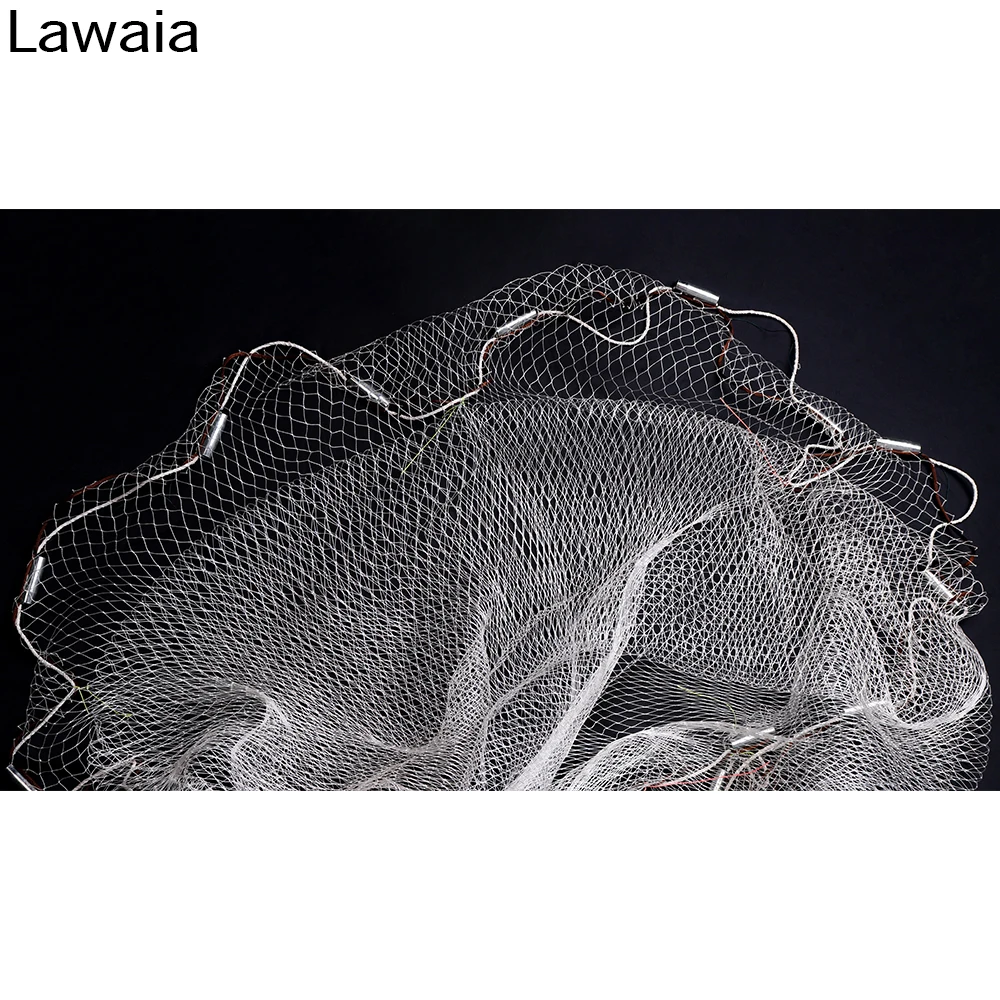 Online Lawaia Cast Net Nylon Monofilament Casting Network Length 2.5M 3M 3.5M 4M Fish Gill Nets Hand Throw Fishing Net