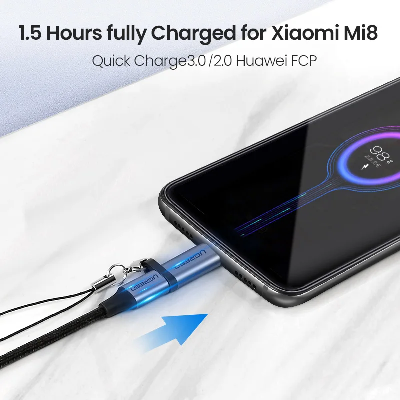 Ugreen USB адаптер USB C на Micro USB OTG Тип Кабеля C конвертер для Macbook samsung Galaxy S8 S9 huawei p20 pro p10 OTG адаптер