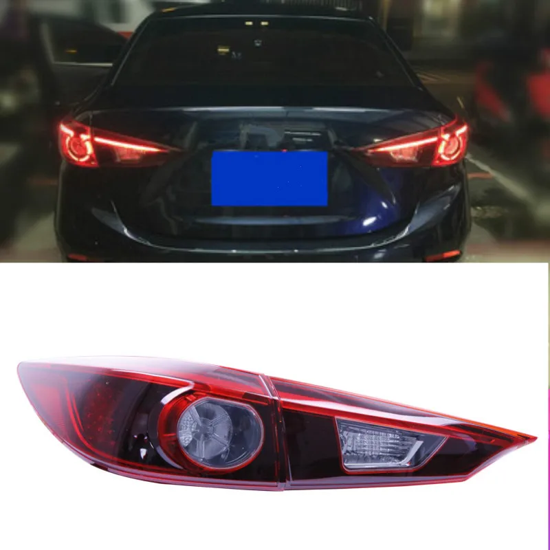 

2шт для Mazda3 Axela 2014 2015 2016 2017 задний светильник s Mazda 3 M3 светодиодный задний светильник светодиодный задний фонарь Certa задний светильник
