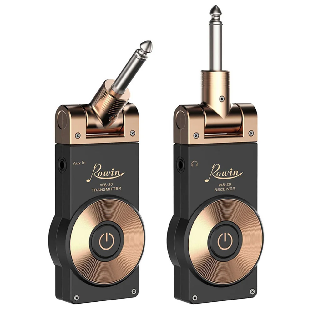 Беспроводная аккумуляторная гитарная система Rowin WS 20 2 4G дальность передачи 30